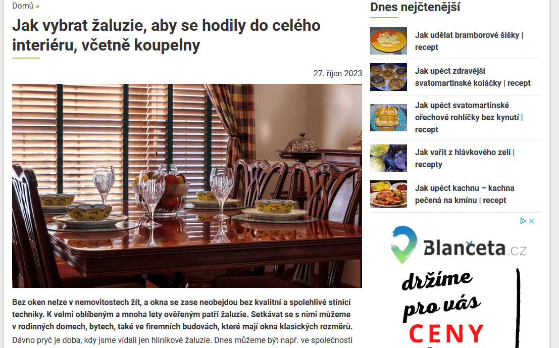 Publikace na JakTak.cz