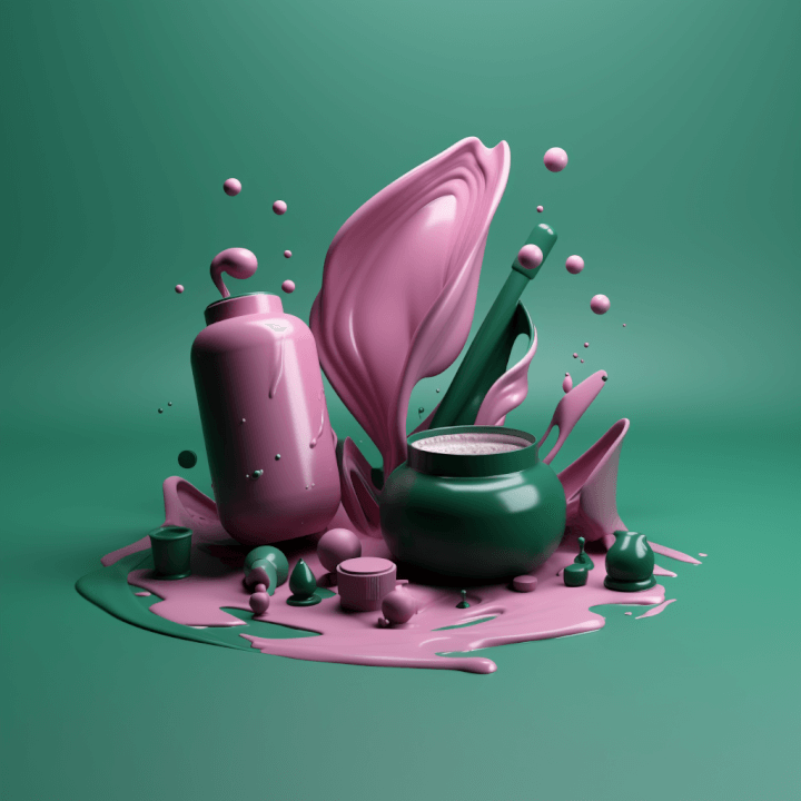 Plakát s generovaným motivem pomocí umělé inteligence