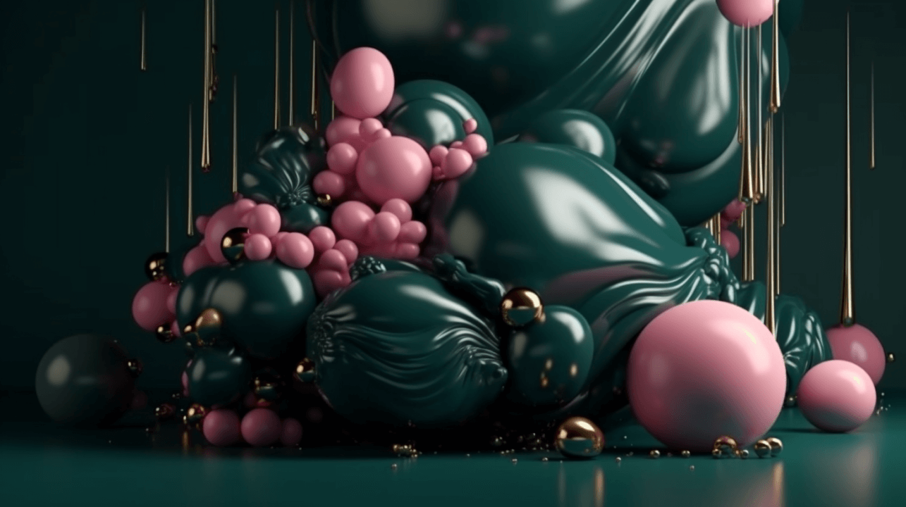 Plakát s generovaným motivem pomocí umělé inteligence