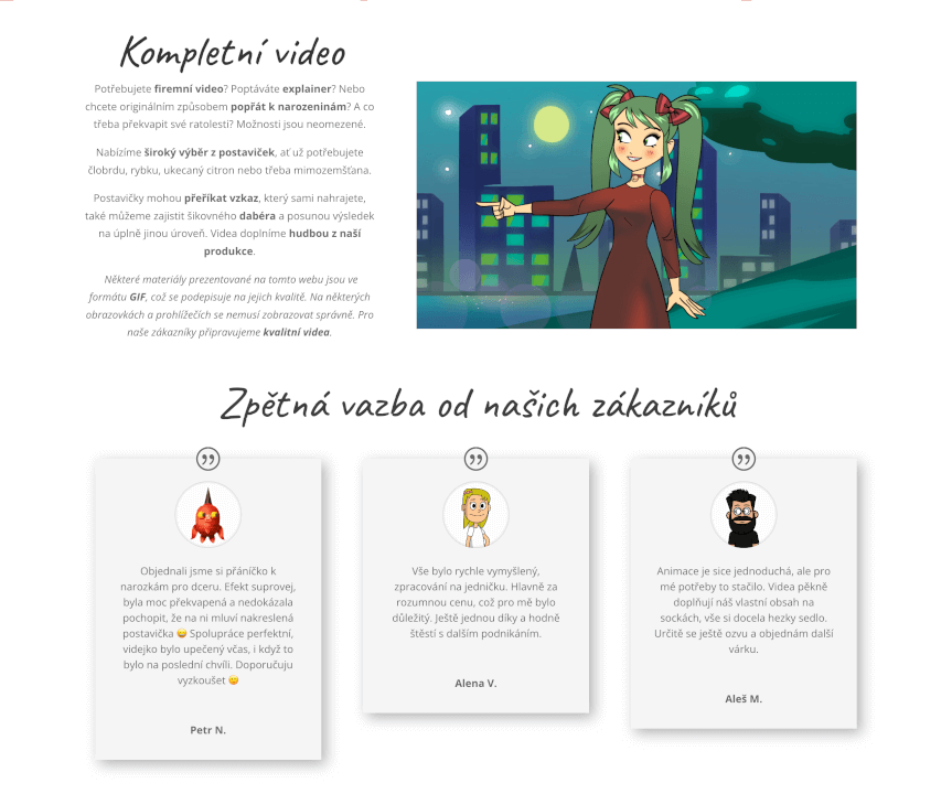 Animovaná postavička