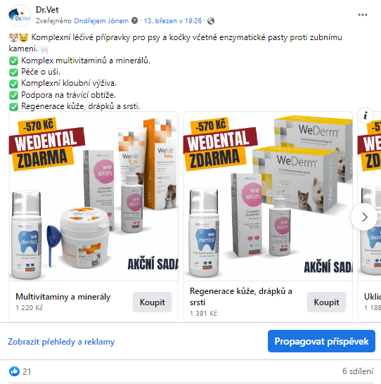Reklama na Facebooku, Instagramu, TikToku