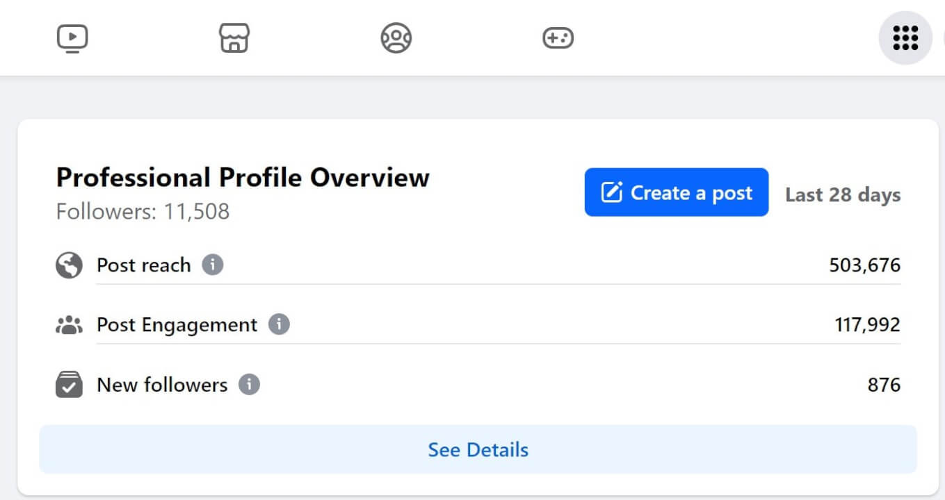 Profi správa FB stránky