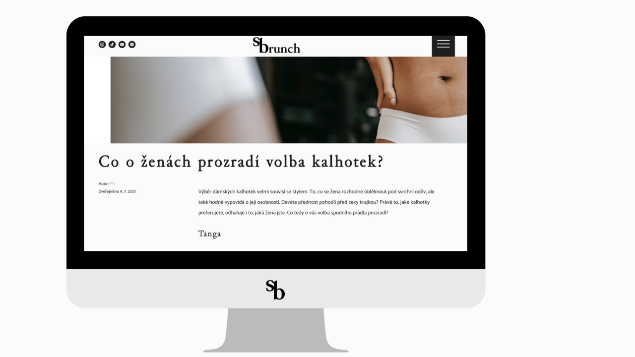 Publikace článku se zpětnými odkazy na stylebrunch.cz