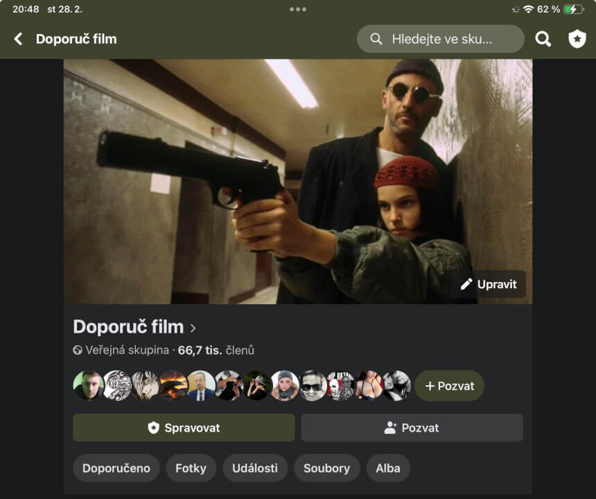 Reklama v Fb skupině 66,7+ tis. členů 