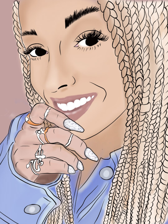 Digitálne portréty cartoon