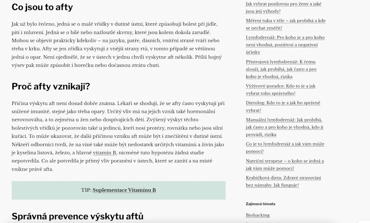 Profesionální copywriting včetně SEO a analýzy KW