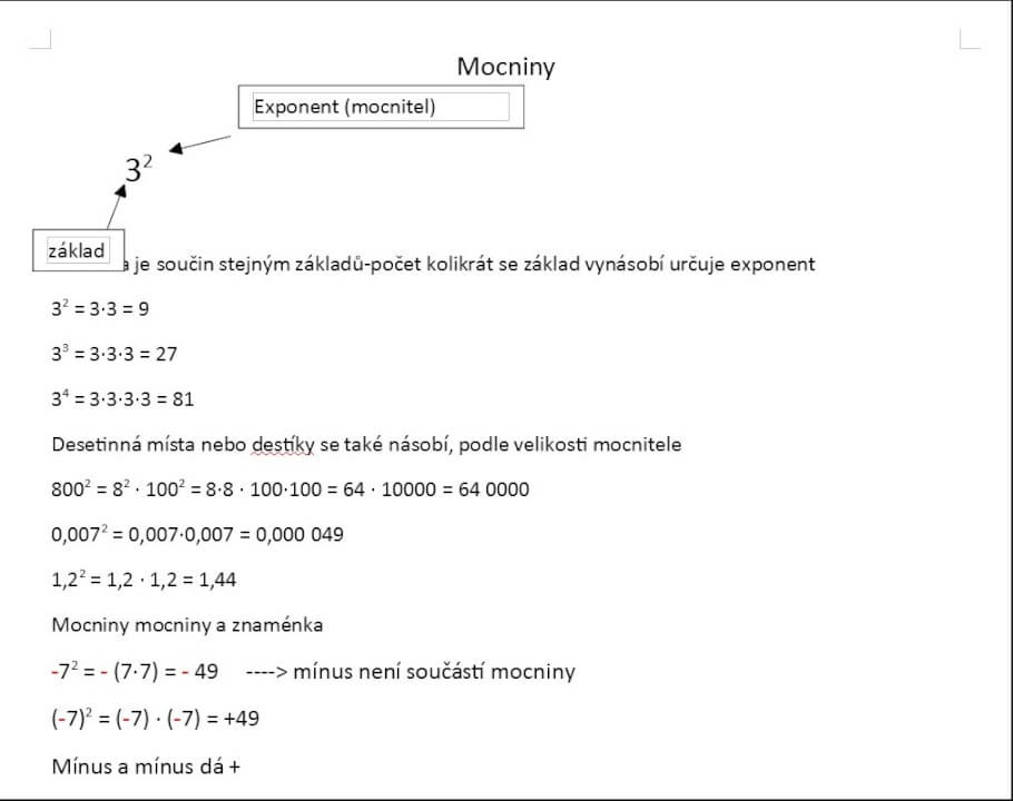 Doučování/příprava na přijímací zkoušky