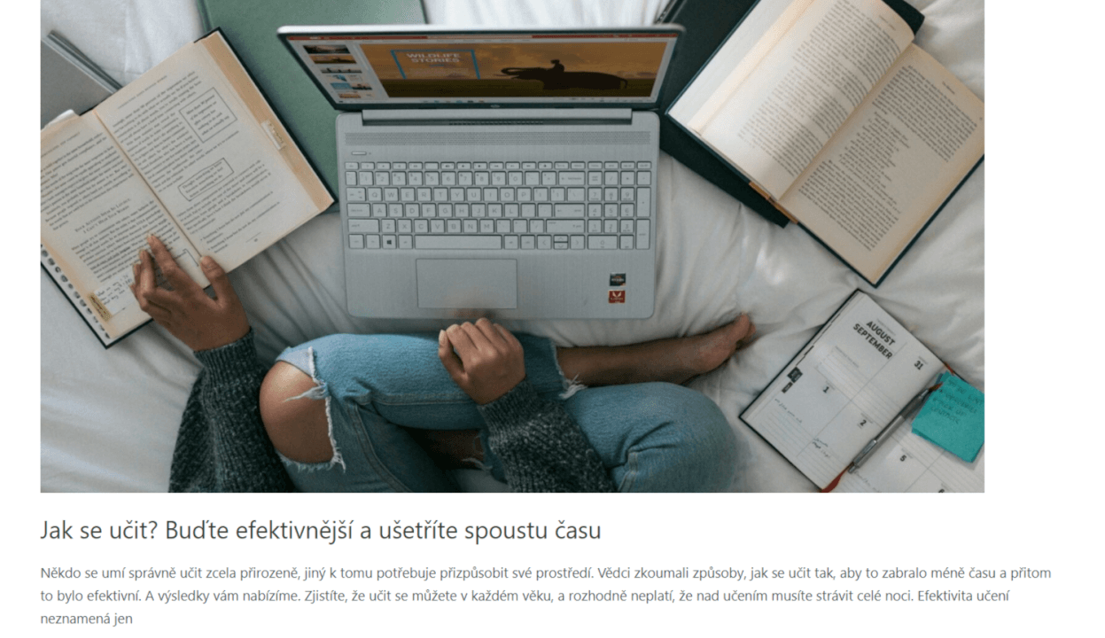 Zpětný odkaz na webu s DA 50 / DR 30