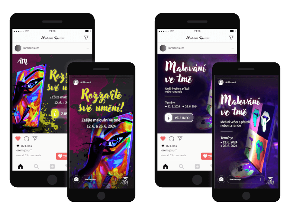 Tvorba postů na sociální sítě