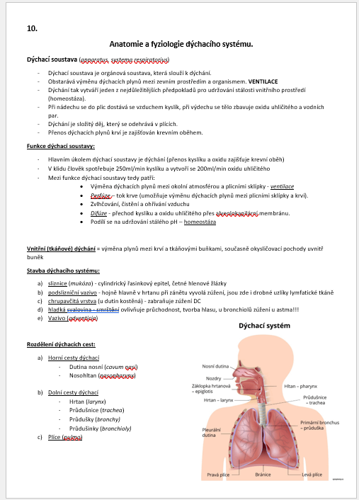 Maturitní otázky - SOMATOLOGIE