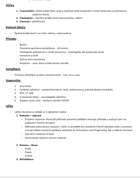 Maturitní otázky - OŠETŘOVATELSTVÍ