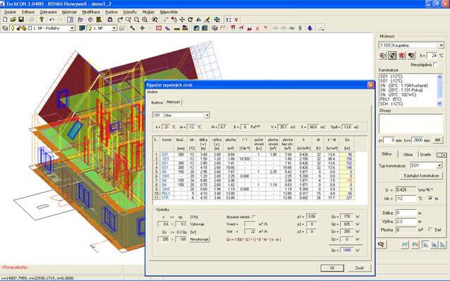 Výpočet tepelných ztrát