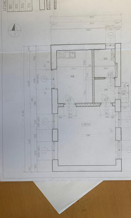 Studie AutoCad/narýsované na papíře 
