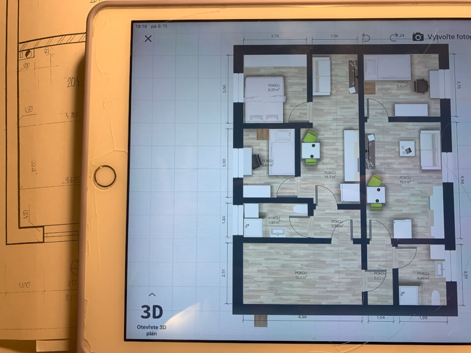 Studie AutoCad/narýsované na papíře 