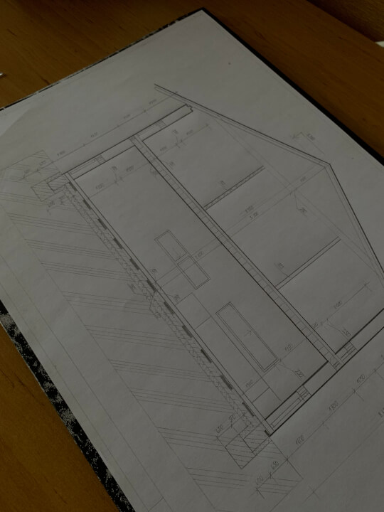 Studie AutoCad/narýsované na papíře 