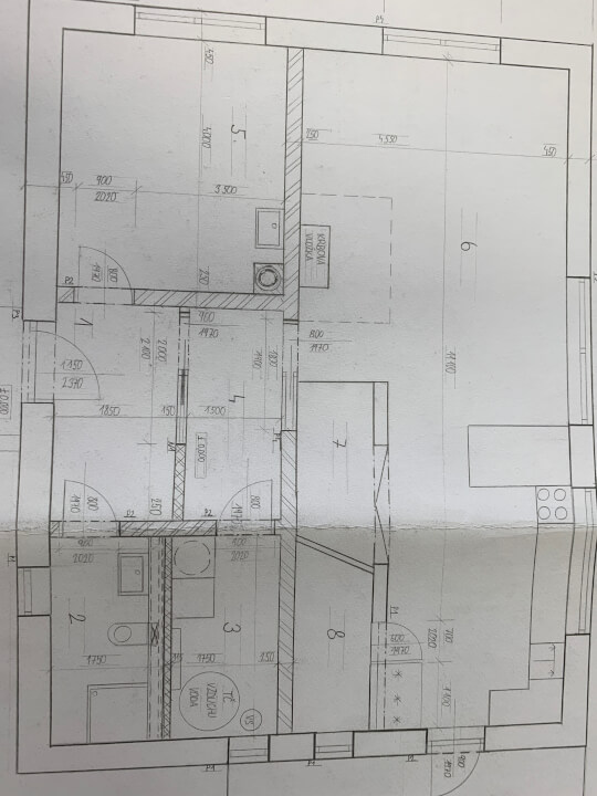 Studie AutoCad/narýsované na papíře 