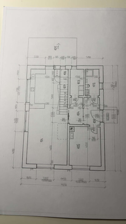 Studie AutoCad/narýsované na papíře 