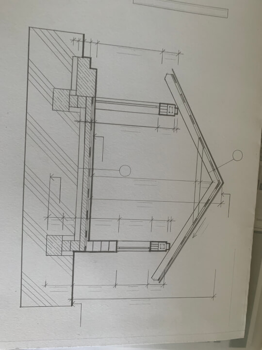 Studie AutoCad/narýsované na papíře 