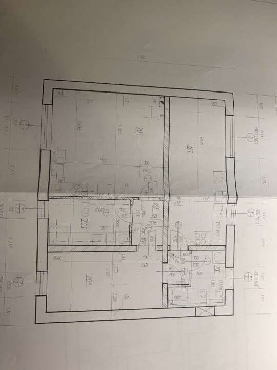Studie AutoCad/narýsované na papíře 