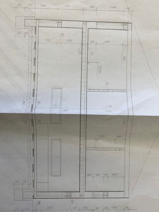 Studie AutoCad/narýsované na papíře 