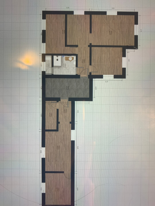 Studie AutoCad/narýsované na papíře 