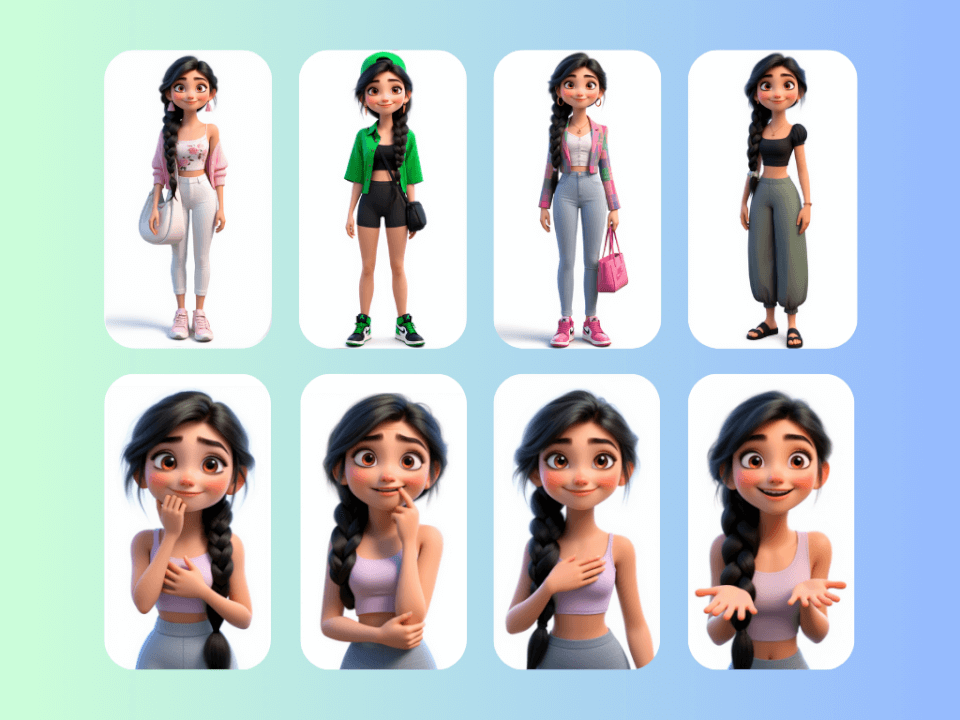 Vytvořím 3D kreslenou postavičku pro vaši značku 