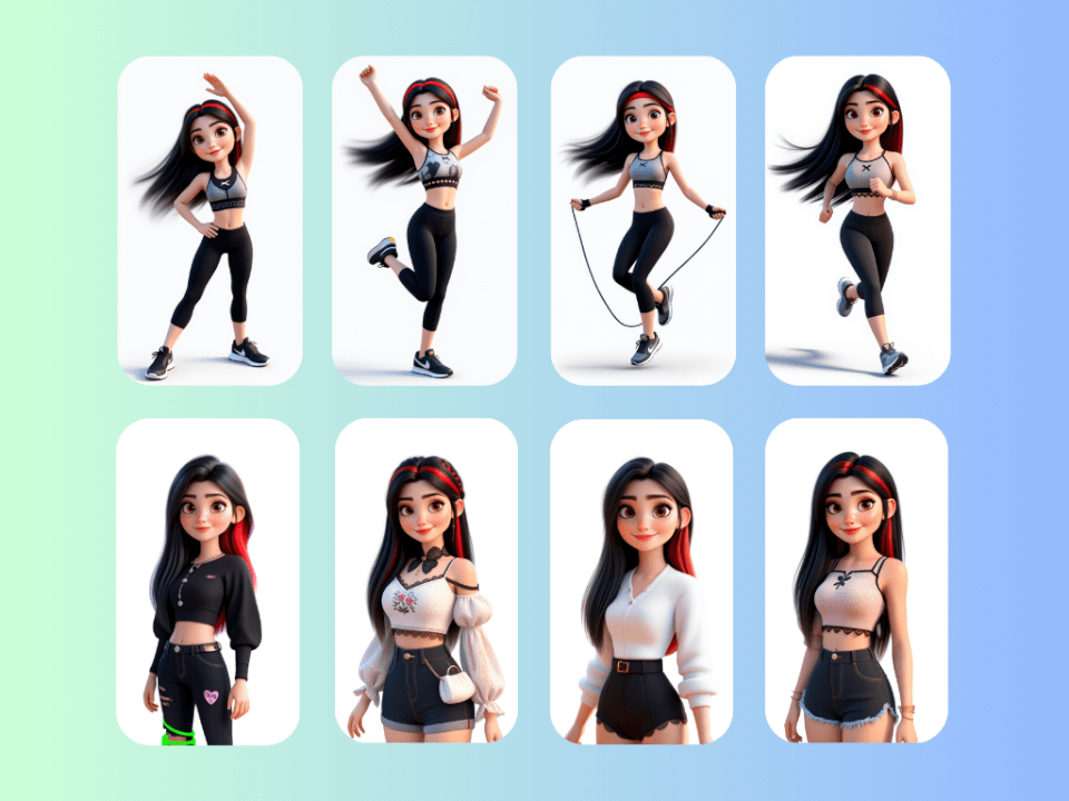 Vytvořím 3D kreslenou postavičku pro vaši značku 