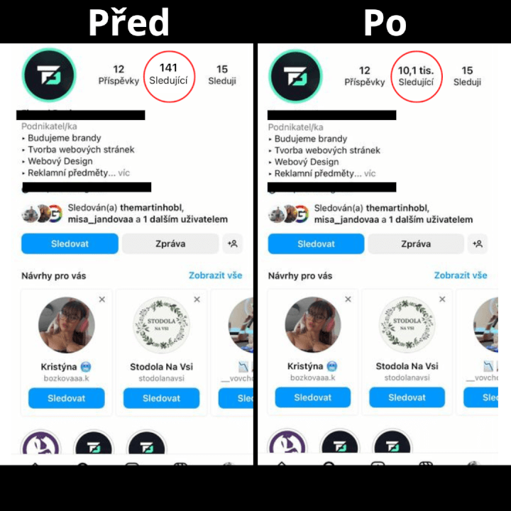 Instagram 1 000+ sledujících/followers + bonus ZDARMA