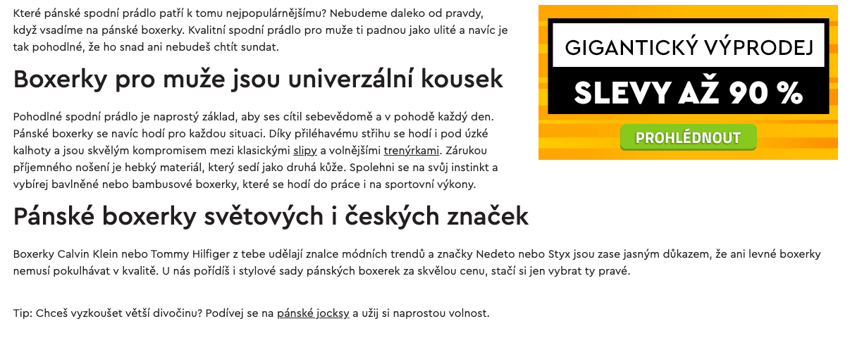 Tvorba textů na míru pro Váš e-shop od A do Z