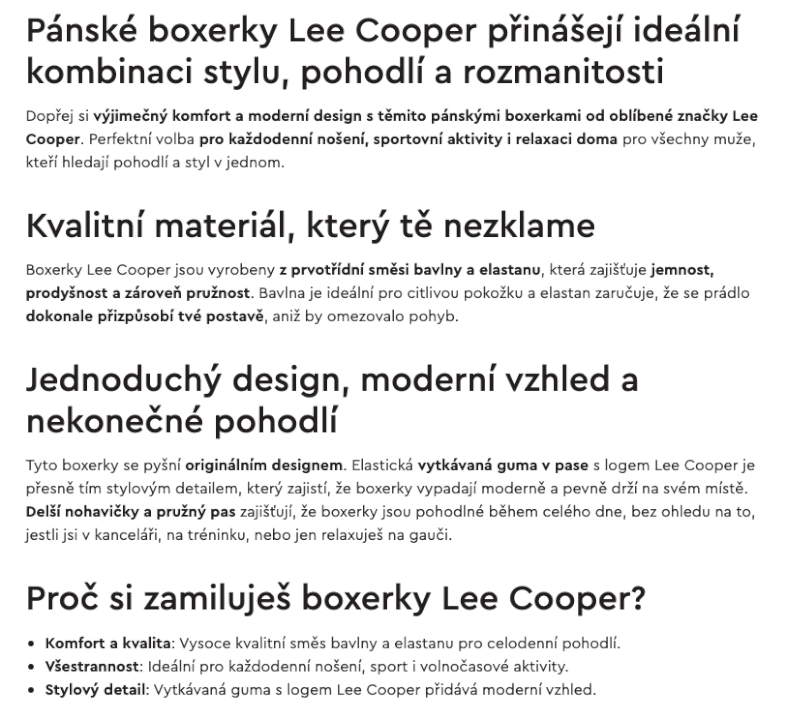 Tvorba textů na míru pro Váš e-shop od A do Z