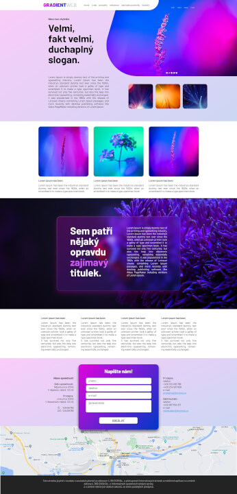 Grafický návrh webu – dodání ve Figma