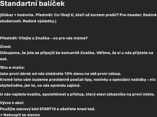 Napíšu pro vás prodejní e-mail