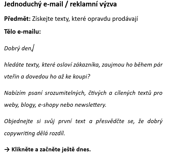 Napíšu pro vás kvalitní a poutavý text