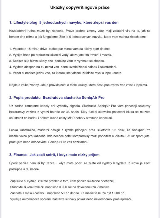 Profesionální články, popisky i blogy – rychle a kvalitně