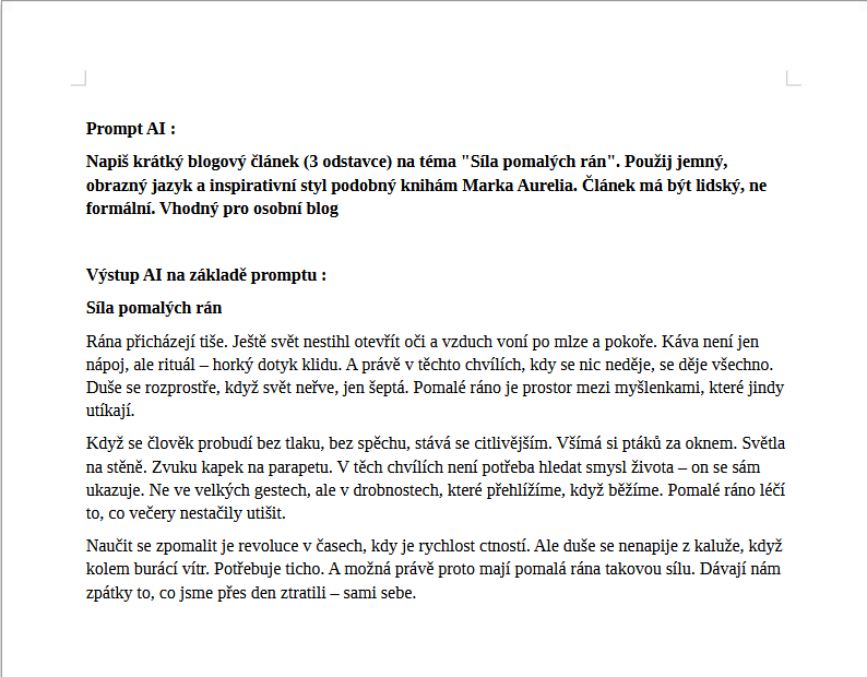 AI prompt na míru - pro ChatGPT, Suno, nebo vaši značku