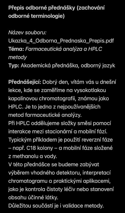 Přepíšu audio nebo video do textu (CZ/EN)