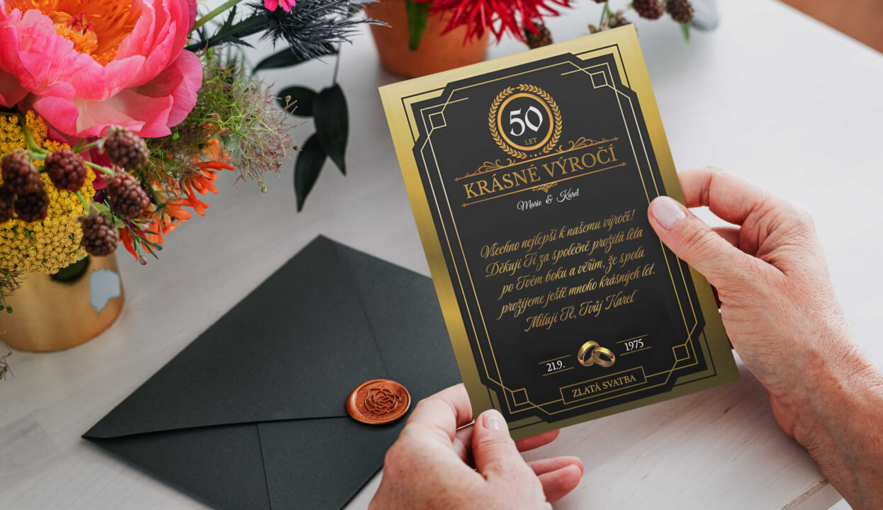 Personalizované blahopřání pro vaše blízké - Určeno k tisku