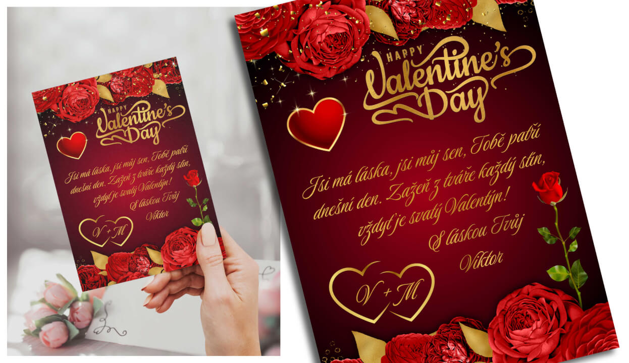 Personalizované blahopřání pro vaše blízké - Určeno k tisku