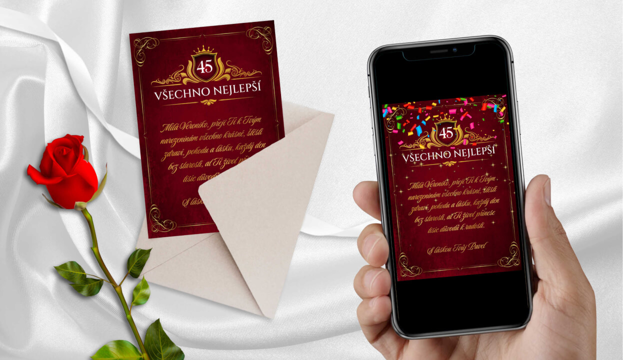 Animované videopřání + blahopřání k tisku