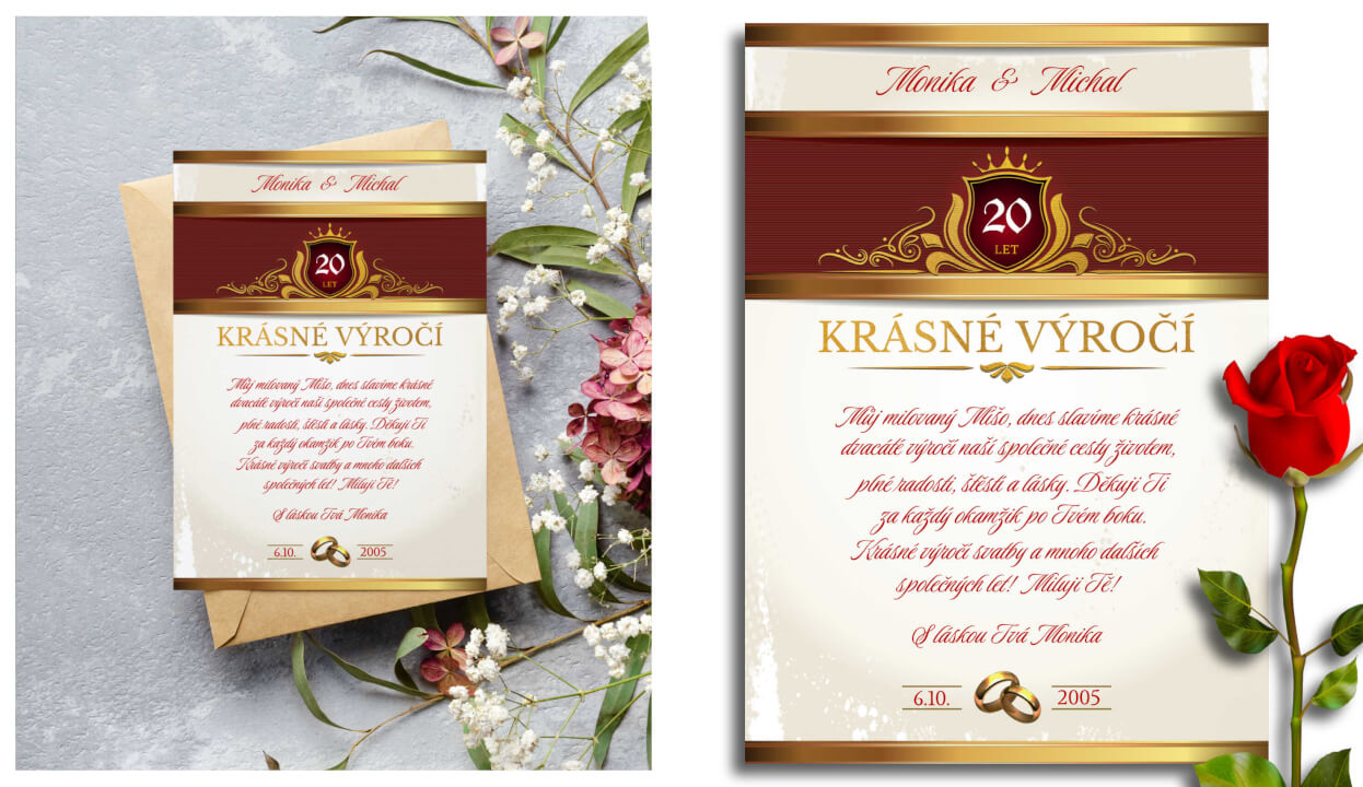 Animované videopřání + blahopřání k tisku