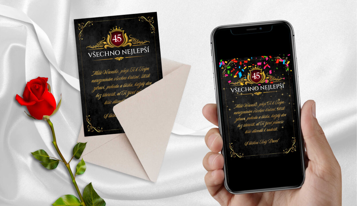 Animované videopřání + blahopřání k tisku