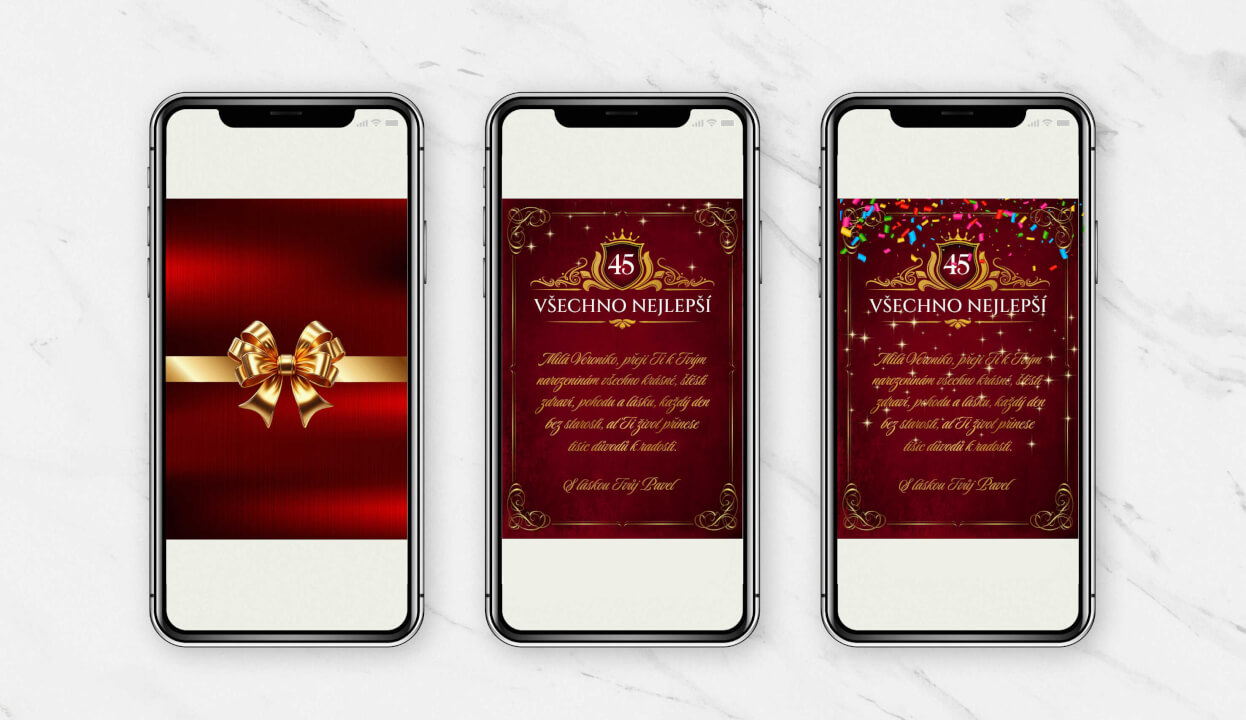 Animované videopřání + blahopřání k tisku