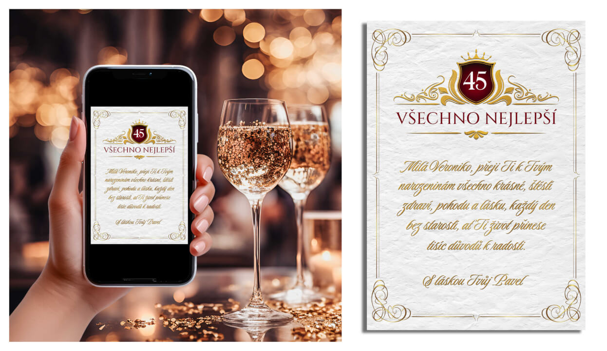 Animované videopřání + blahopřání k tisku