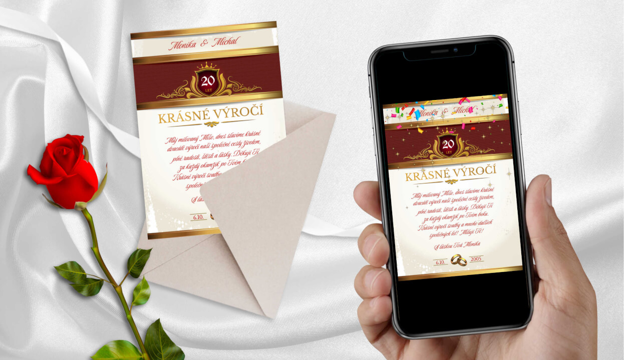 Animované videopřání + blahopřání k tisku