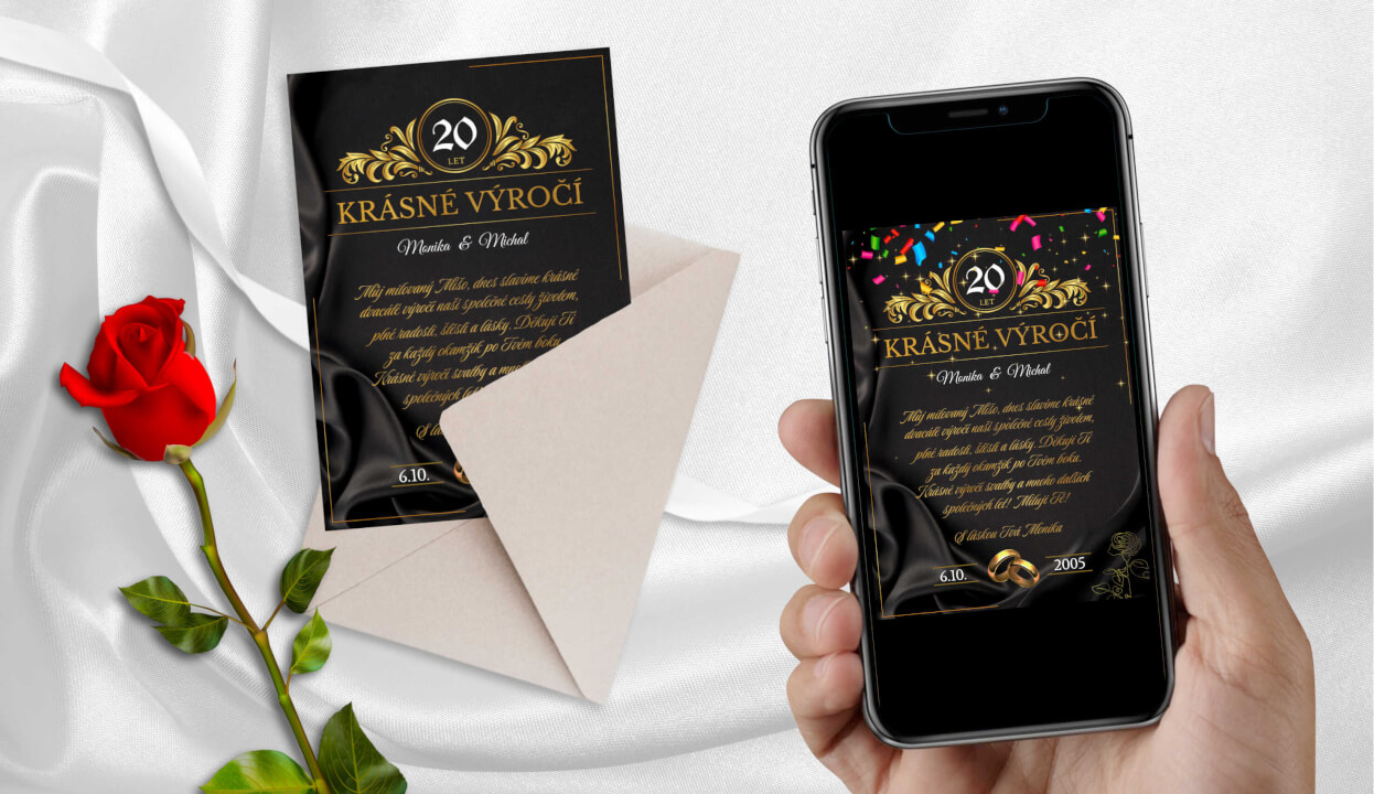 Animované videopřání + blahopřání k tisku