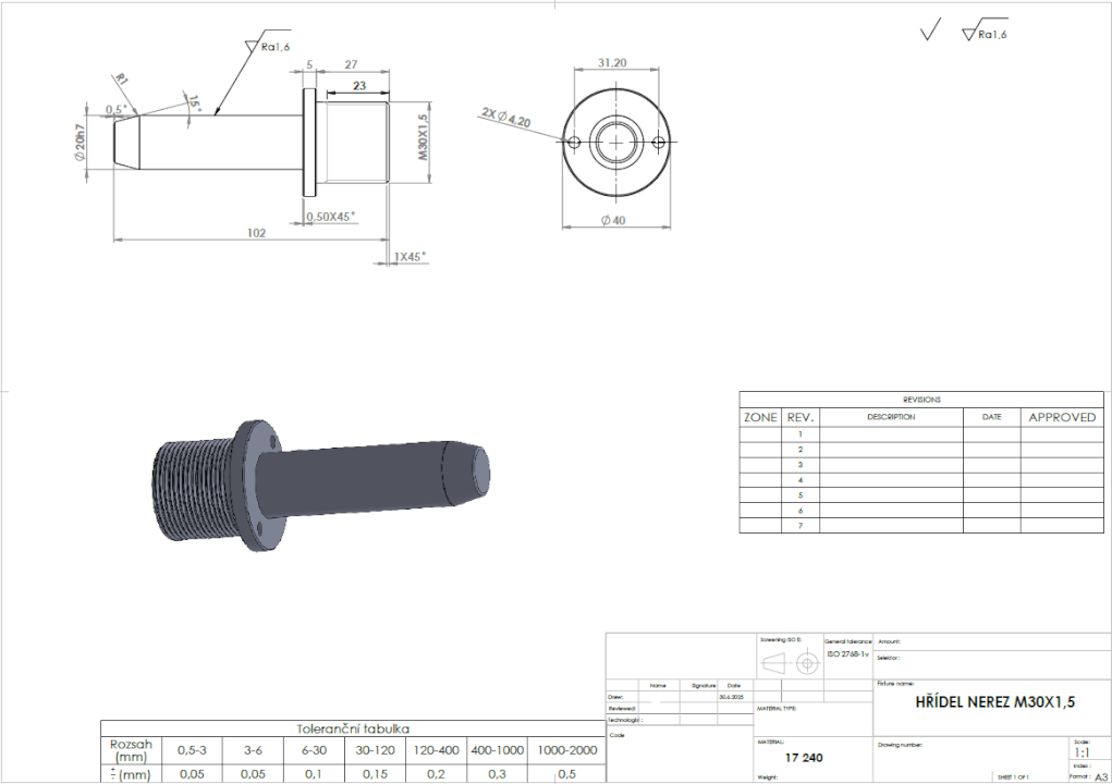 Konstrukce, Modelování, Technické výkresy, DXF