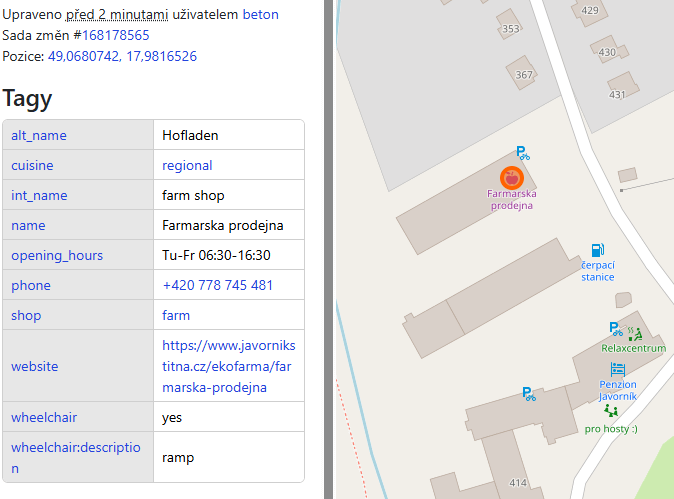 Provozovna v mapách