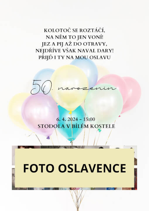 Návrh pozvánek, letáčků, vstupenek, vizitek,..