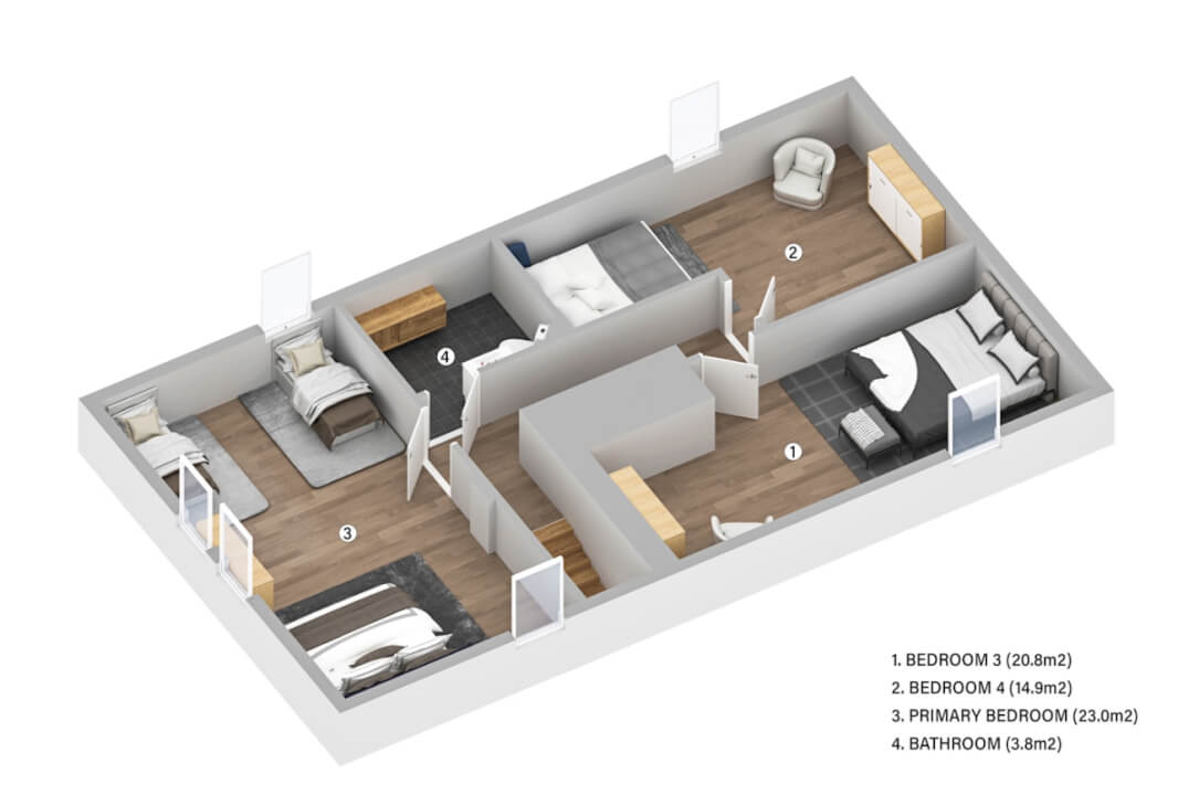 Tvorba 3D půdorysu nemovitosti