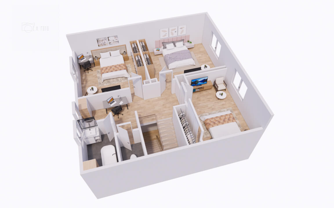 Tvorba 3D půdorysu nemovitosti